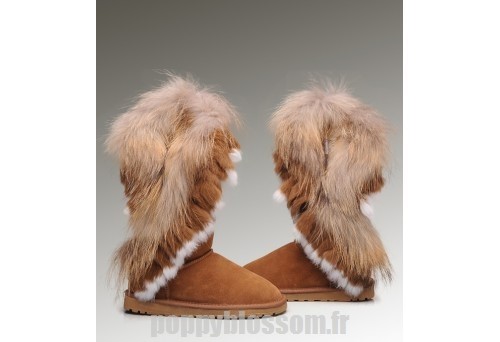 Mois Promotional Products Ugg-218 Grand fourrure Fox Chataigne Bottes?